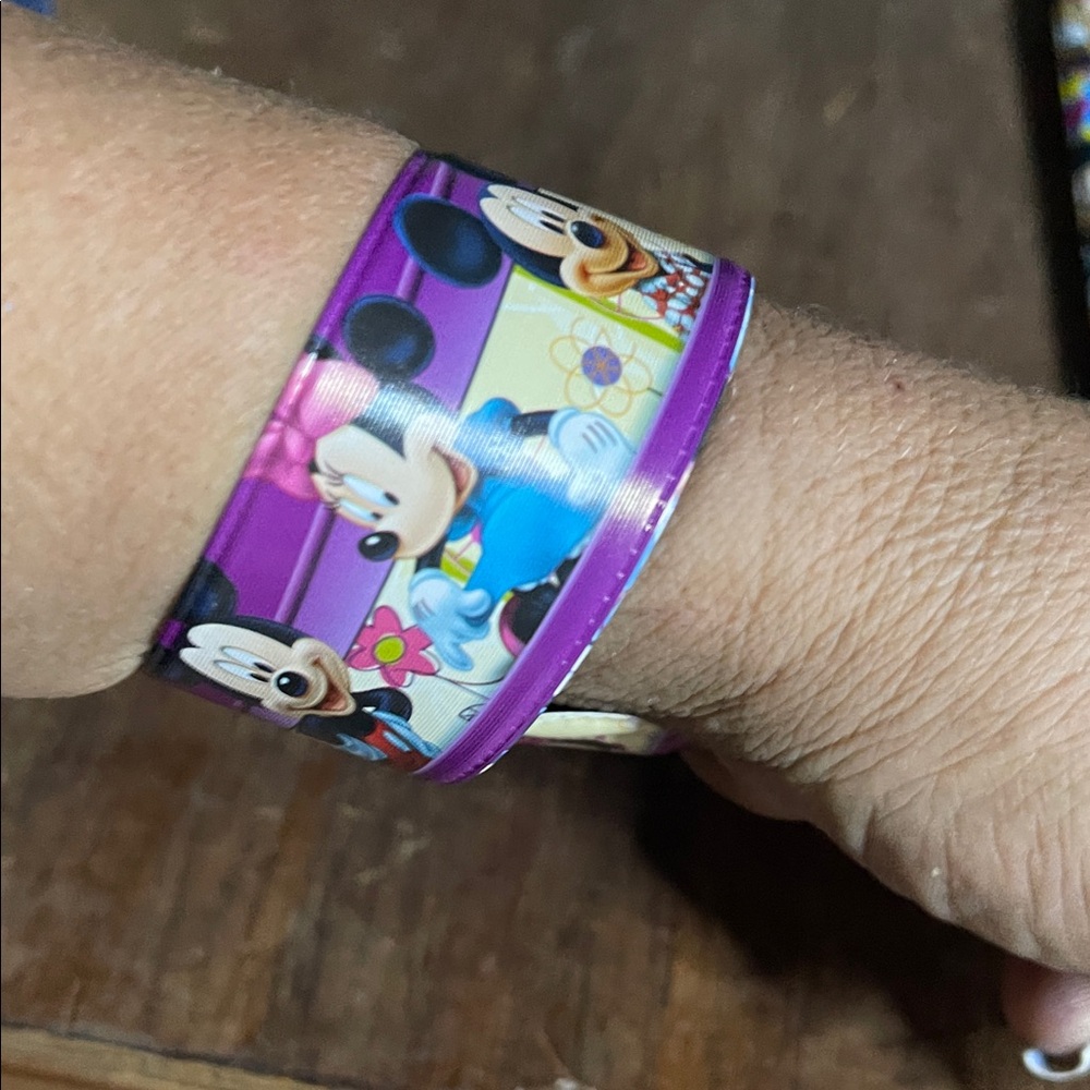 Mickey Mouse Purple Slap Bracelet